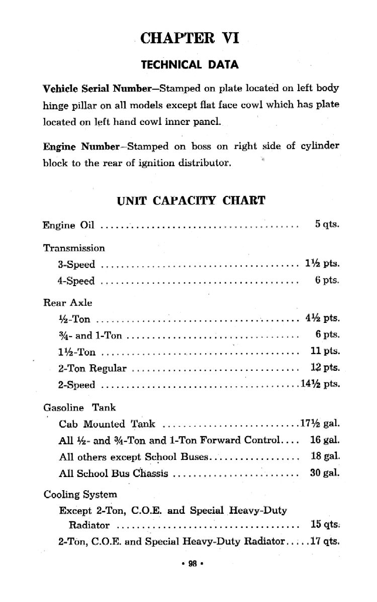 1951 Chevrolet Trucks Operators Manual Page 81